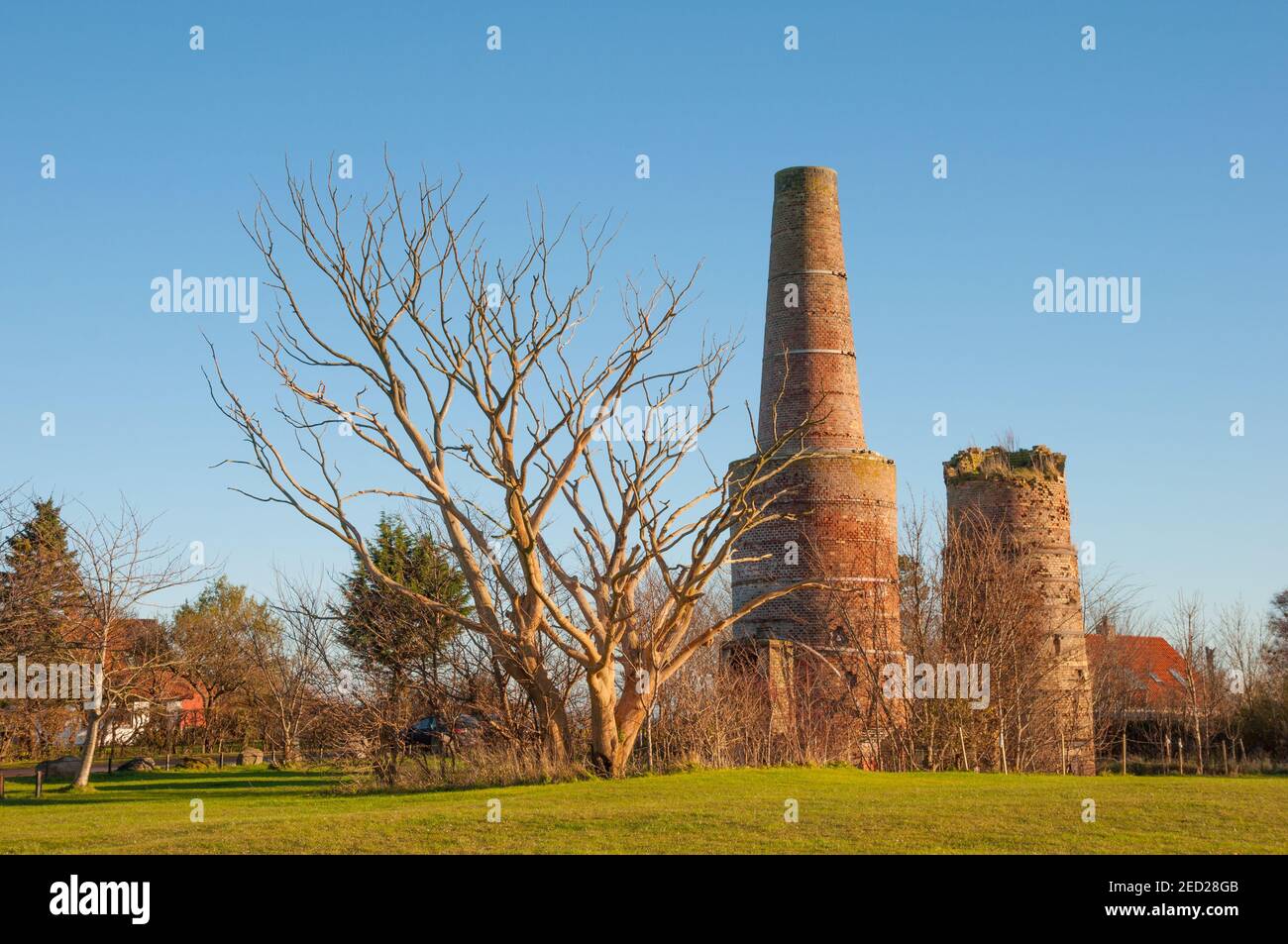 quicklime kilns at Boesdal Limestone Quarry on Stevns Klint in Denmark