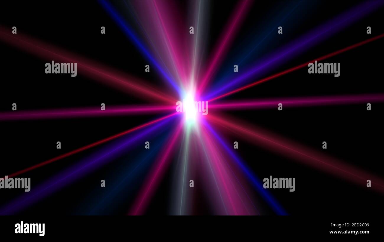 light effect abstract star burst flash laser beam illustration Stock