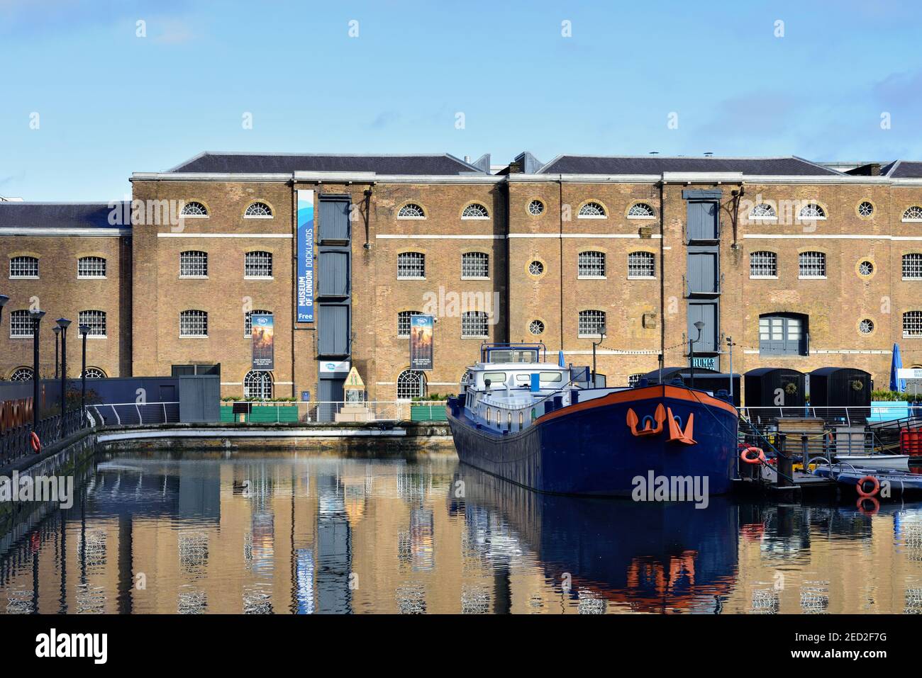Museum of London Docklands, West India Quay, North Dock, Canary Wharf, Docklands, London, United Kingdom Stock Photo