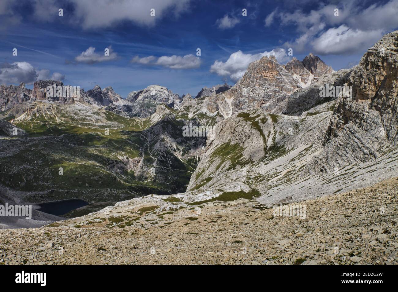 Dolomites view during the summer Stock Photo