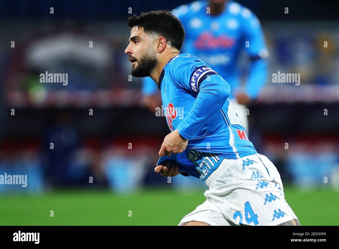 Lorenzo Insigne of SSC Napoli celebrates scoring their side's