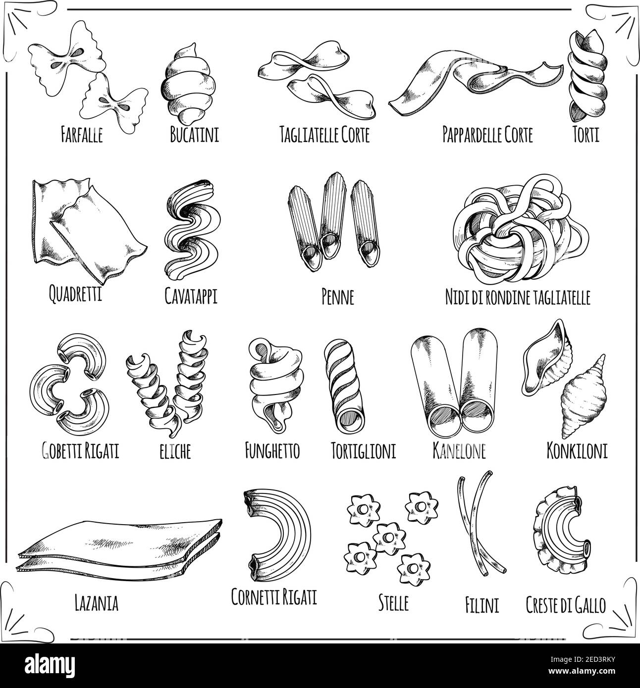 Spaghetti drawing Cut Out Stock Images & Pictures Alamy