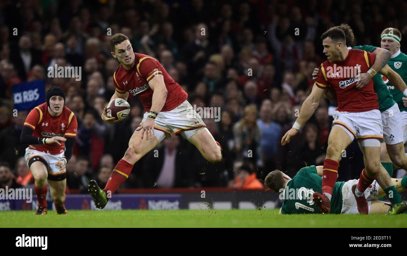Britain Rugby Union Wales V Ireland Six Nations Championship Principality Stadium Cardiff 10 3 17 Wales George North In Action Reuters Rebecca Naden Livepic Editorial Use Only Stock Photo Alamy