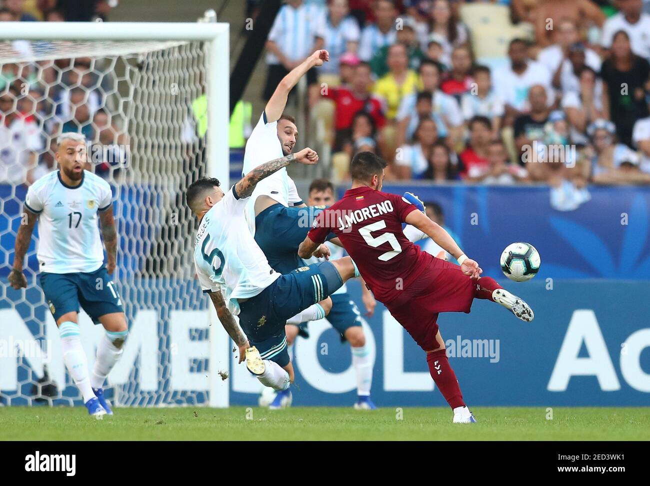 Soccer Football Copa America Brazil 19 Quarter Final Venezuela V Argentina Maracana Stadium Rio De Janeiro Brazil June 28 19 Venezuela S Junior Moreno Shoots At Goal Reuters Pilar Olivares Stock Photo Alamy