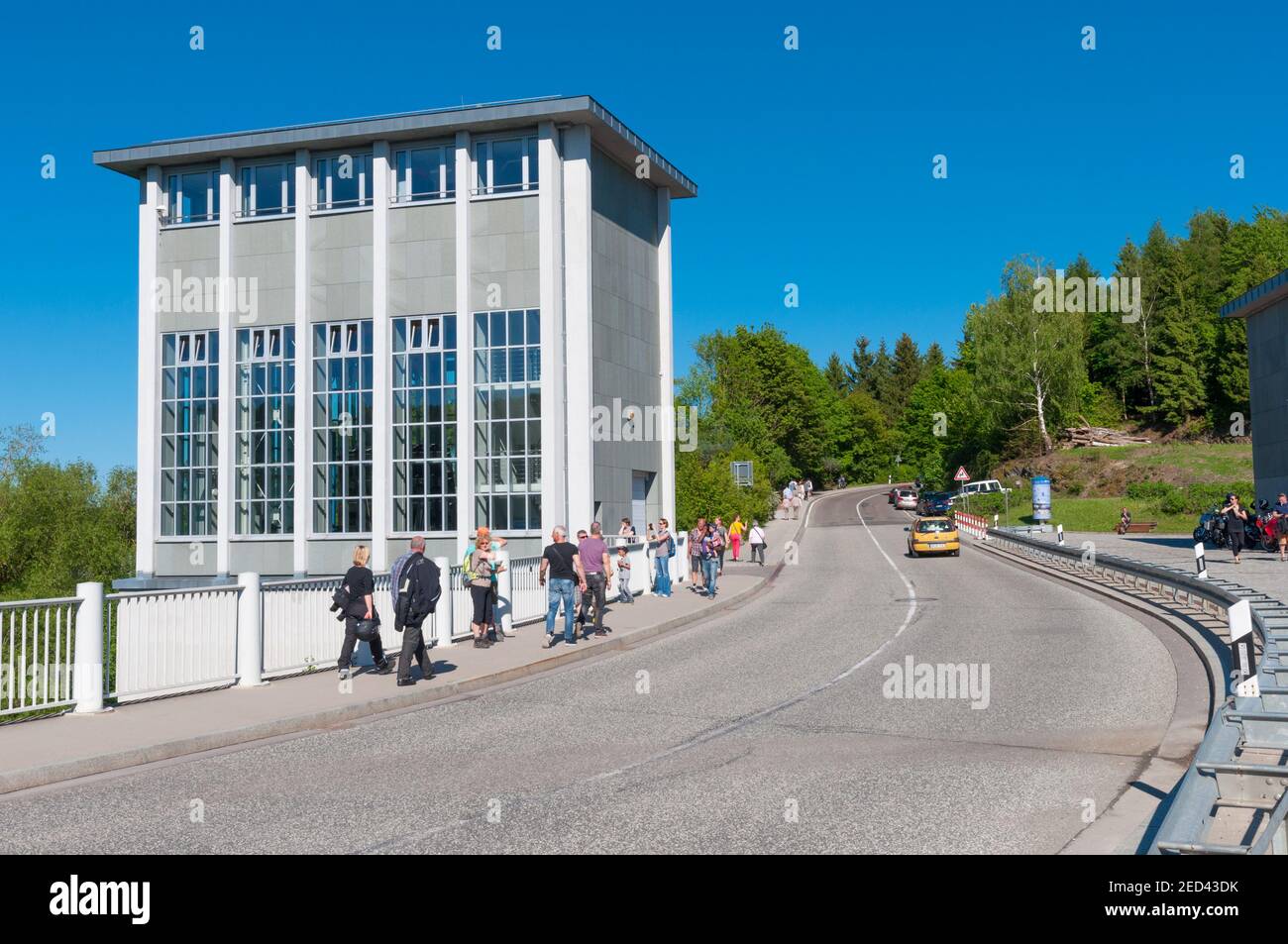 Rappbode Germany - May 27. 2017: Rappbode  dam in Germany Stock Photo