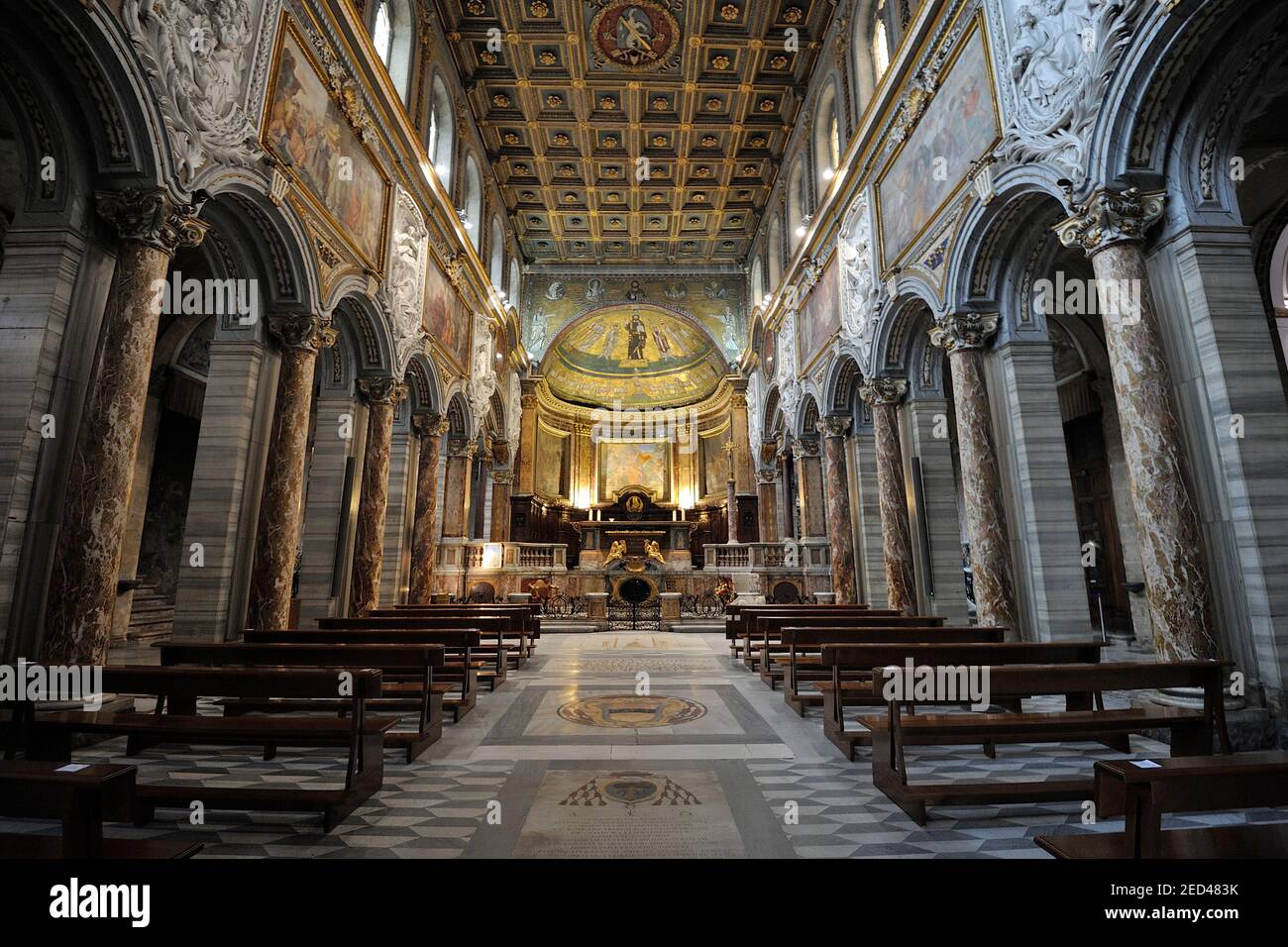 Italy, Rome, basilica of San Marco Evangelista Stock Photo