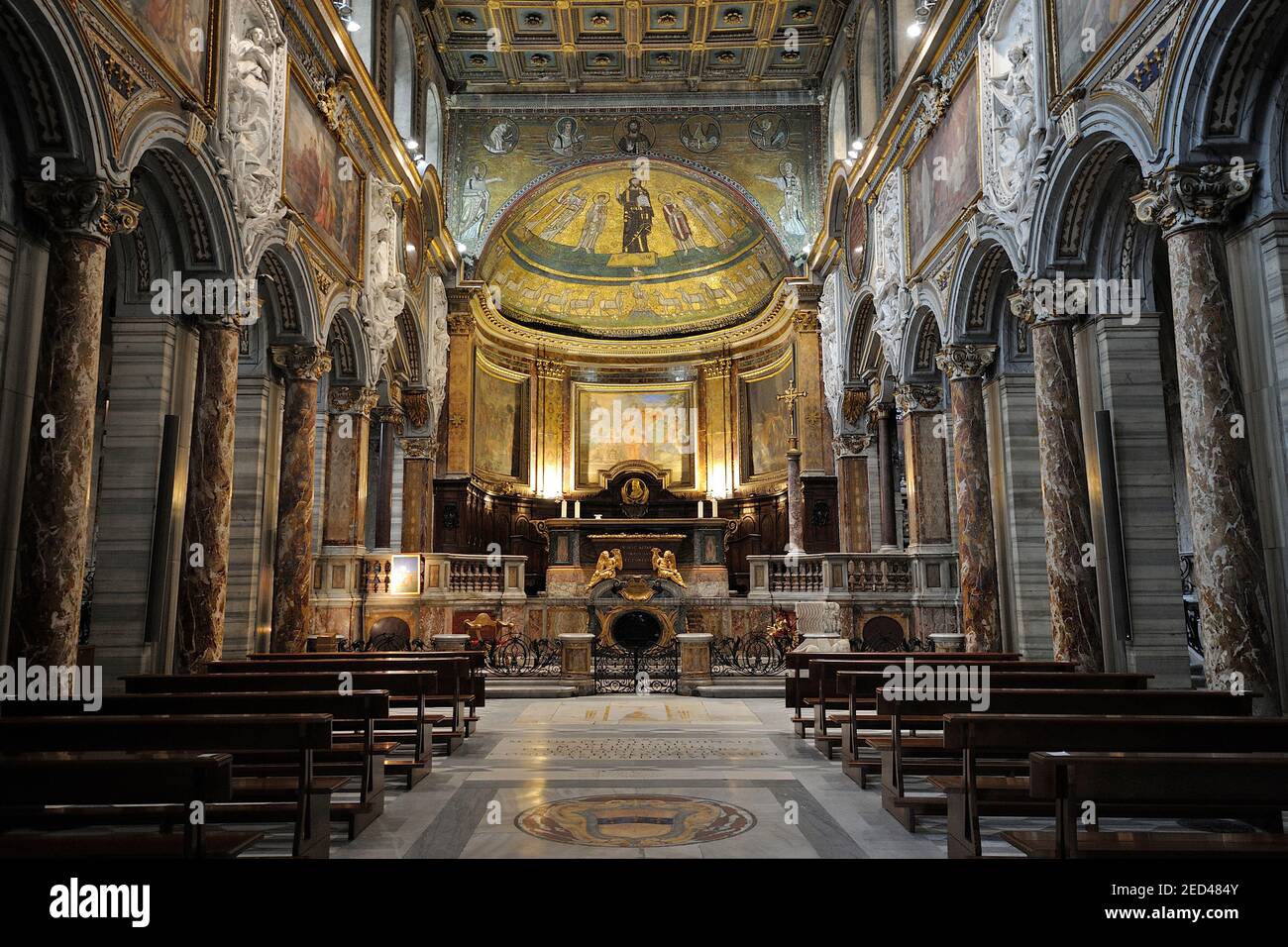 italy, rome, basilica of san marco evangelista Stock Photo
