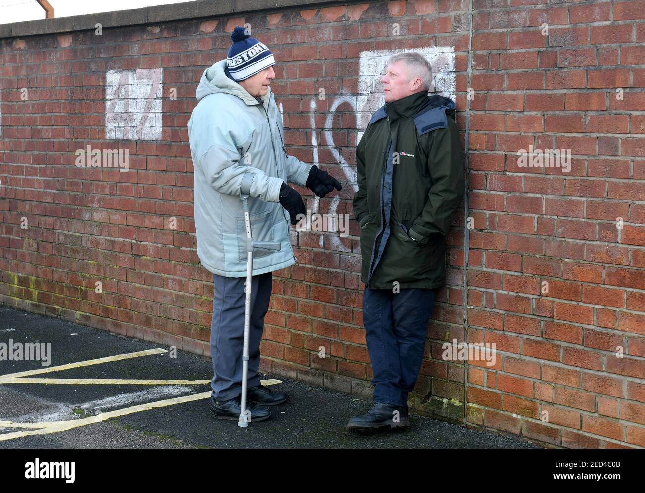 Soccer Football - Championship - Preston North End v Reading - Deepdale,  Preston, Britain - December 29, 2019 Fans outside the stadium before the  match Action Images/Paul Burrows EDITORIAL USE ONLY. No