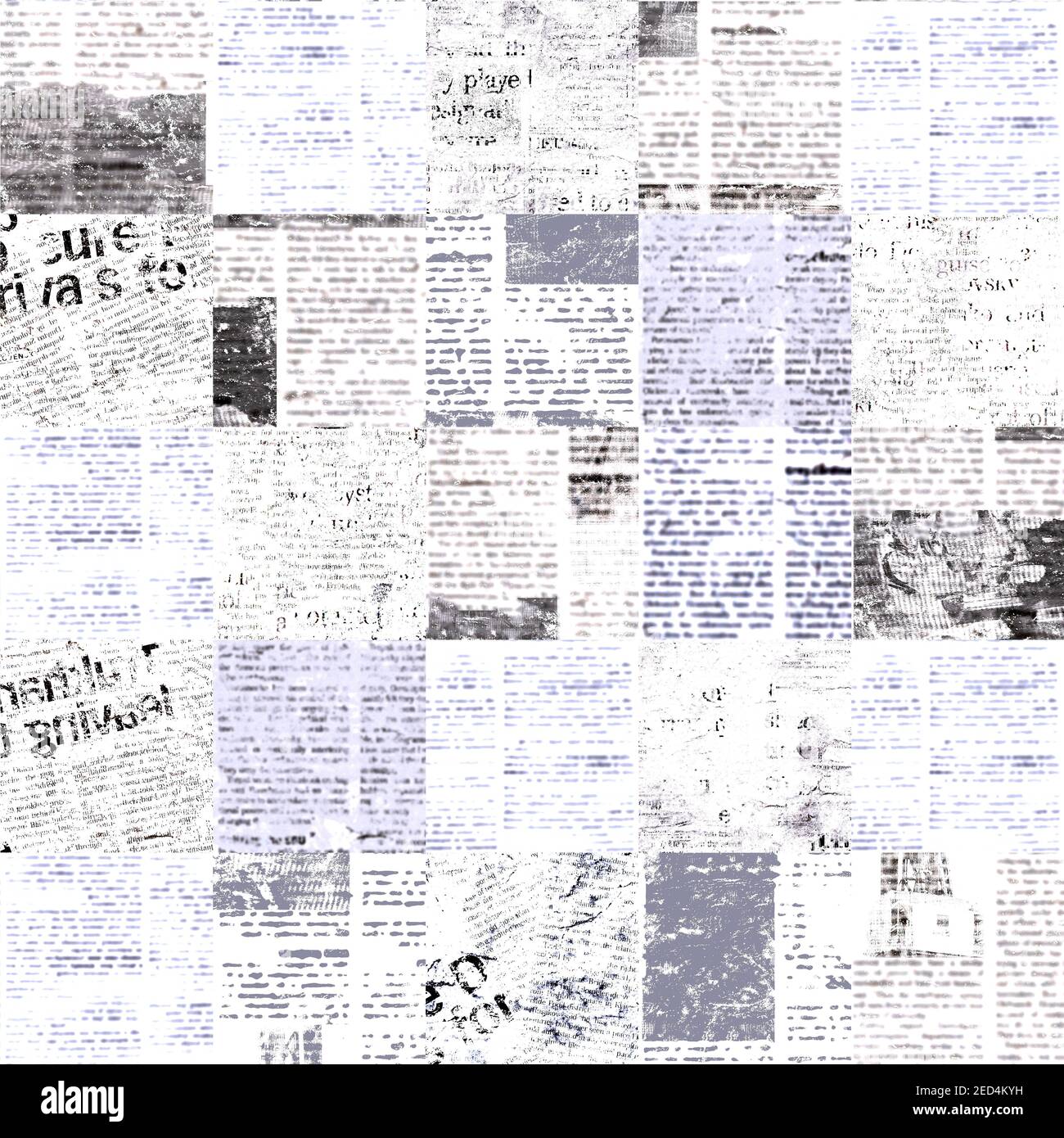 Newspaper Paper Grunge Newsprint Patchwork Seamless Pattern Background  Stock Image - Image of grunge, business: 211952615
