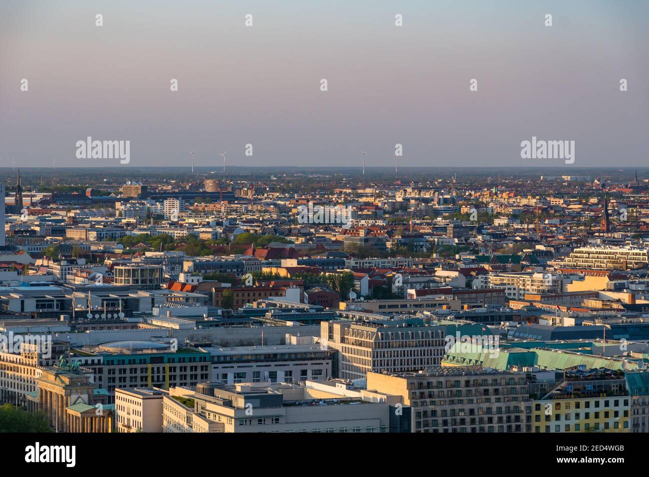 Aerial view of city of Berlin Stock Photo - Alamy