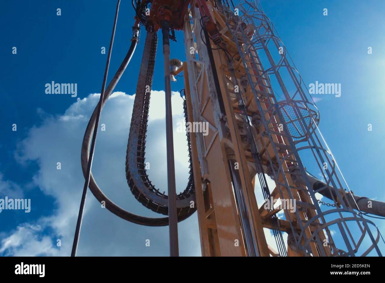 Drilling rig, equipment at the site of oil drilling Stock Photo Alamy