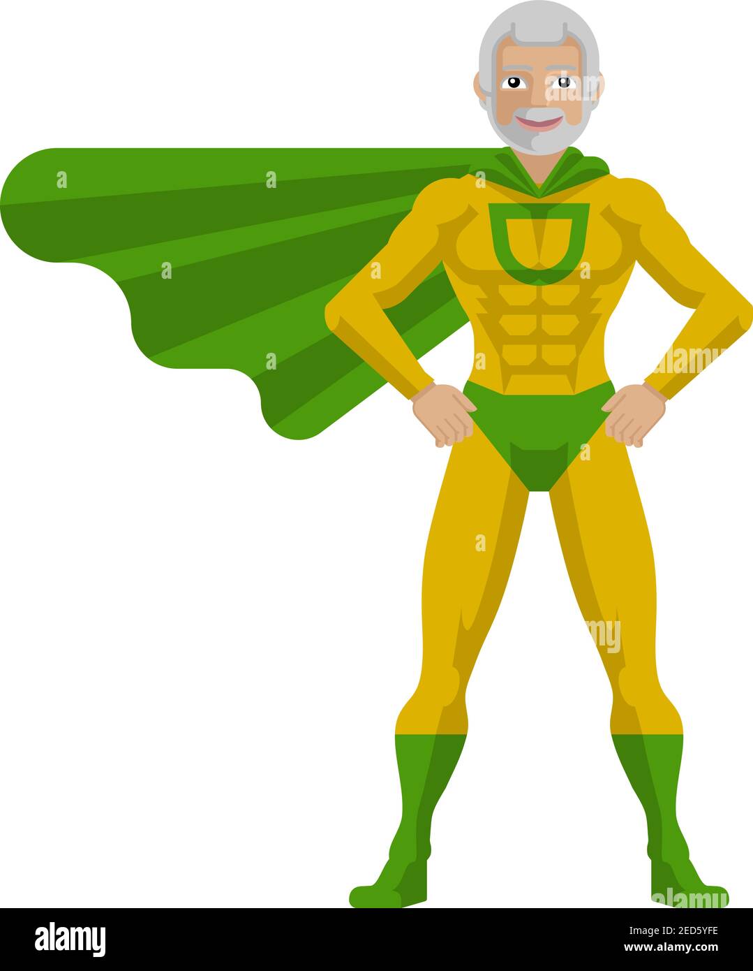 3d Green Hero Arriving on the Earth Stock Illustration - Illustration of  cartoon, muscular: 111244956