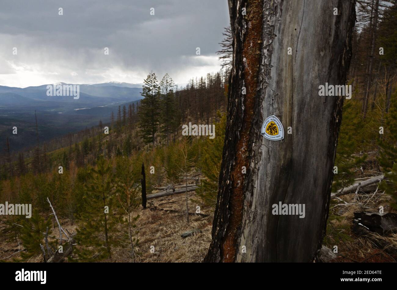 Overlooking the Yaak Valley and Yaak Montana from the Pacific Northwest