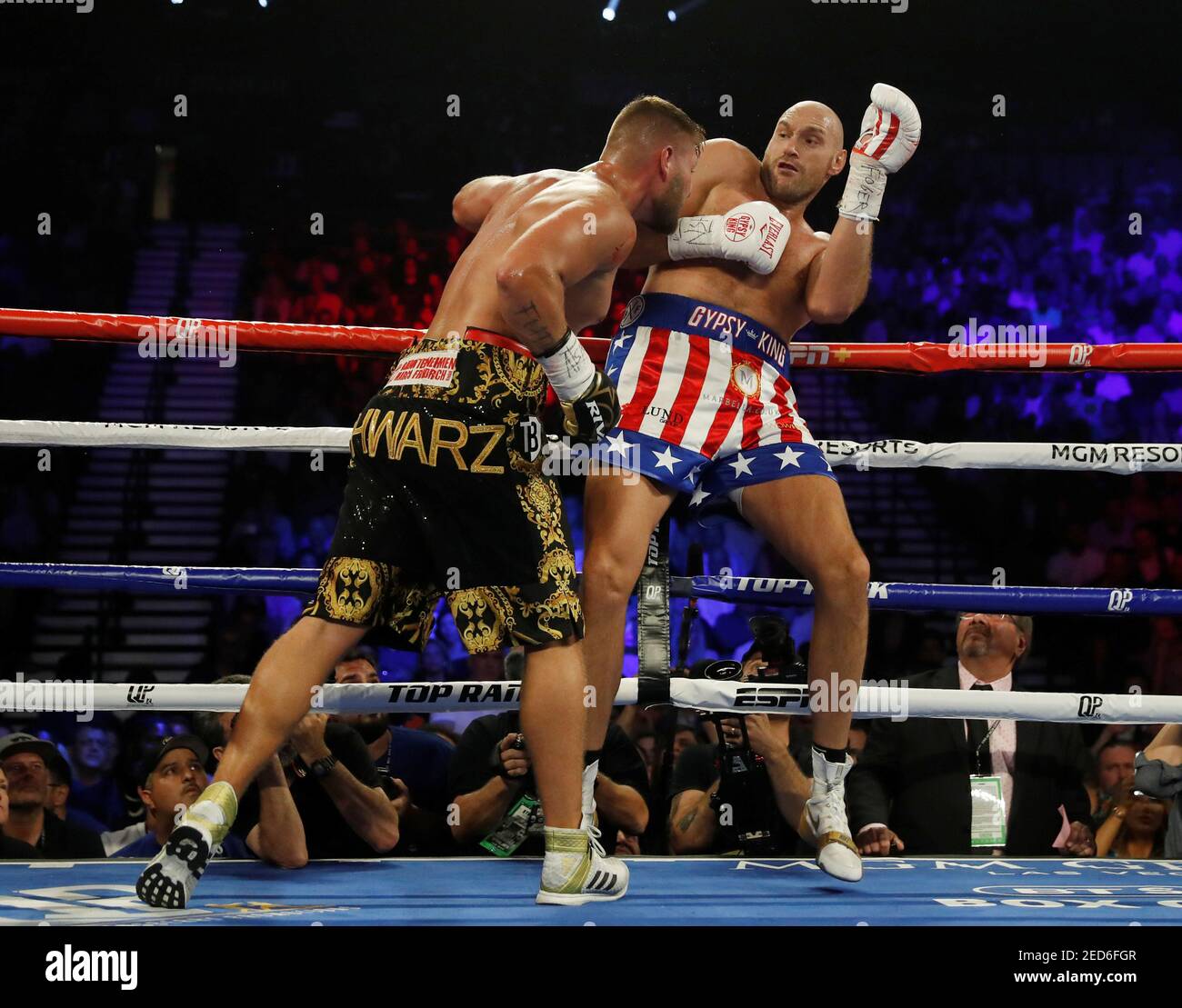 Boxing - Tyson Fury v Tom Schwarz - Heavyweight Fight - MGM Grand Arena 