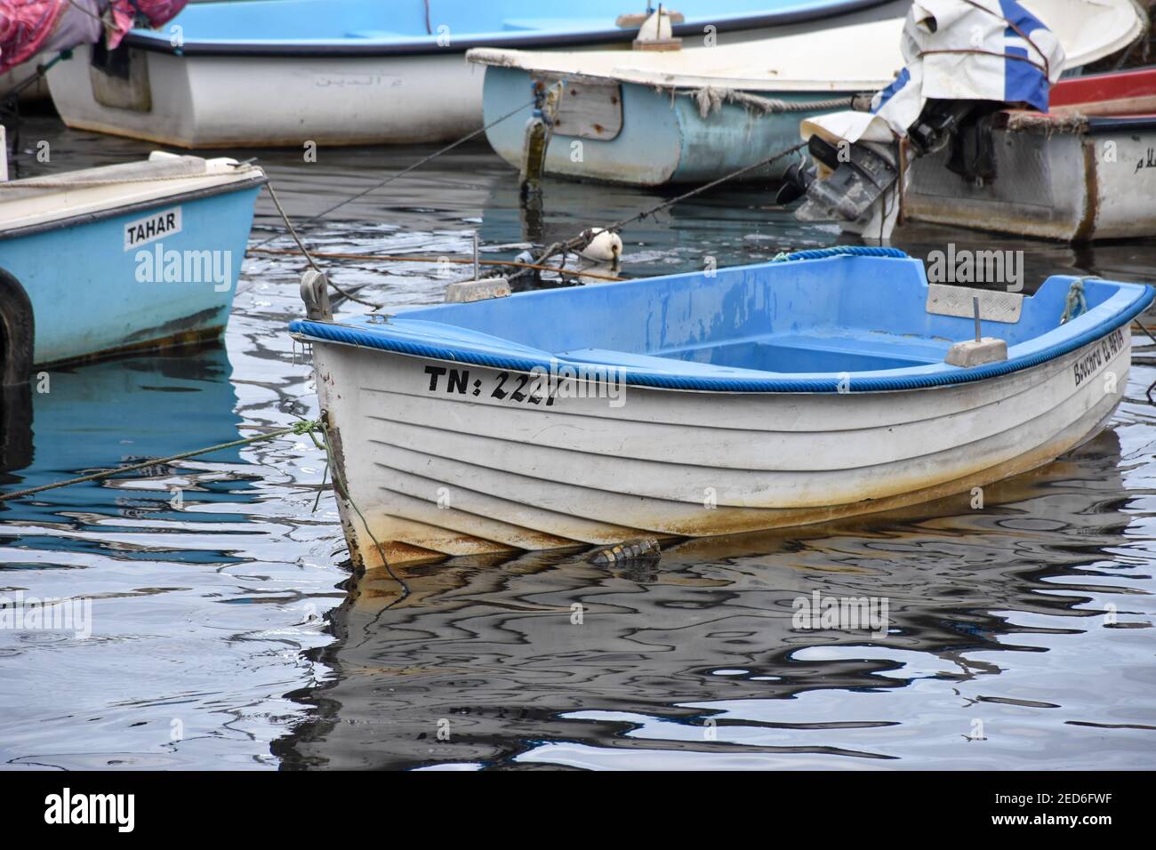 Old fishing boats in the old port Stock Photo Alamy