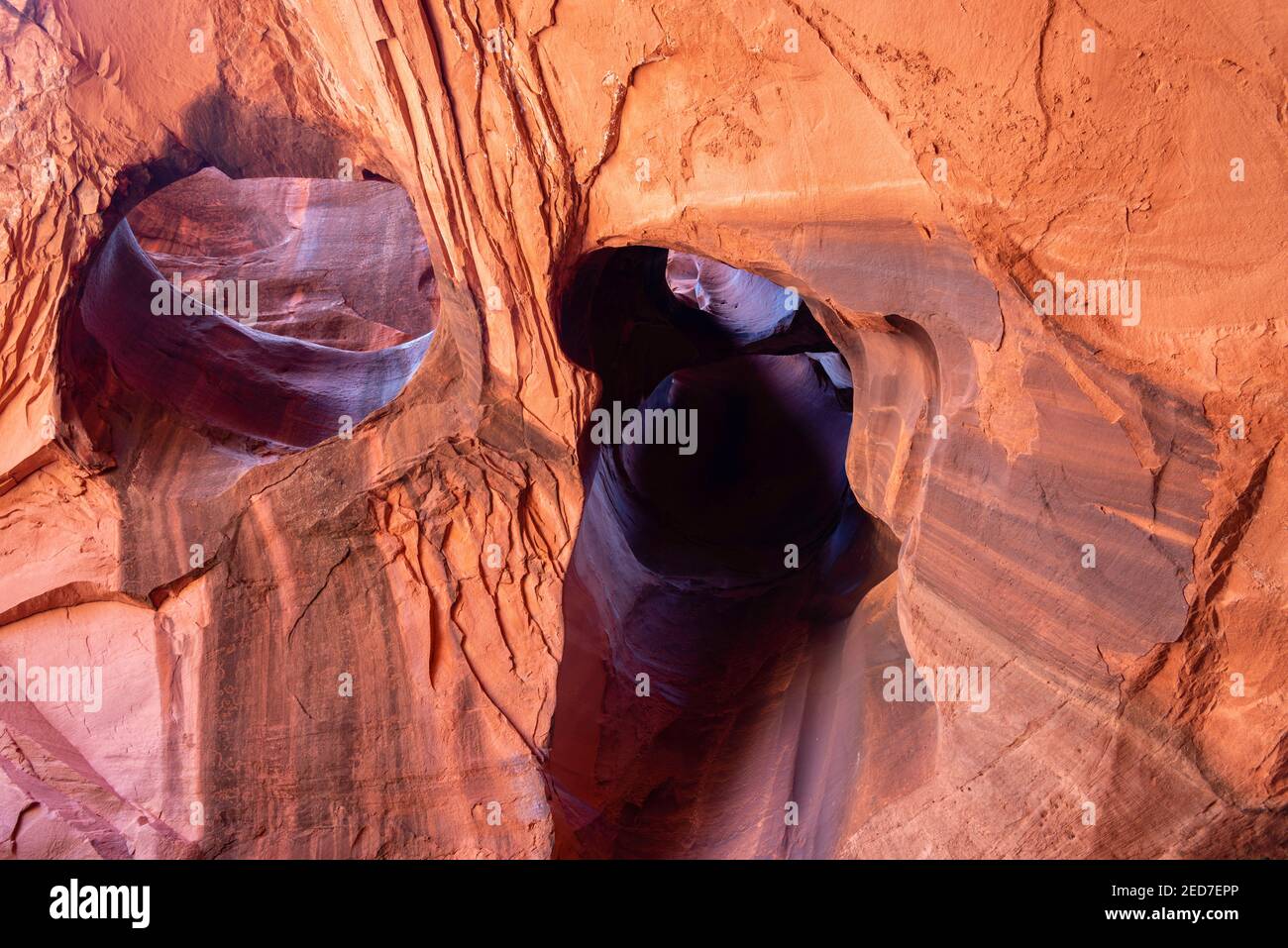 Photograph of the Golden Cathedral, a geological feature in the Grand Staircase-Escalante National Monument, Escalante, Garfield County, Utah, USA. Stock Photo