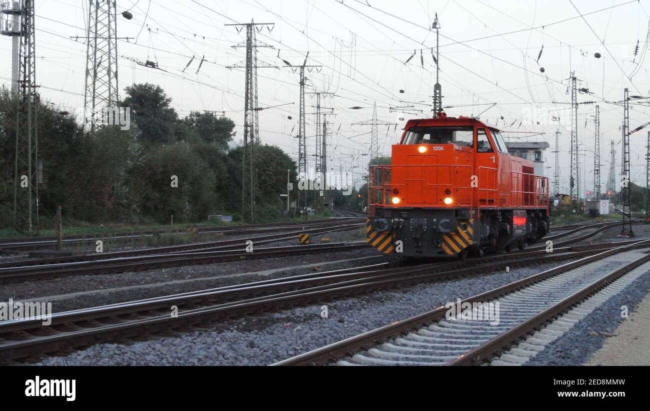 A MaK / Vossloh G1206 Diesel Hydraulic Freight Locomotive At Cologne ...