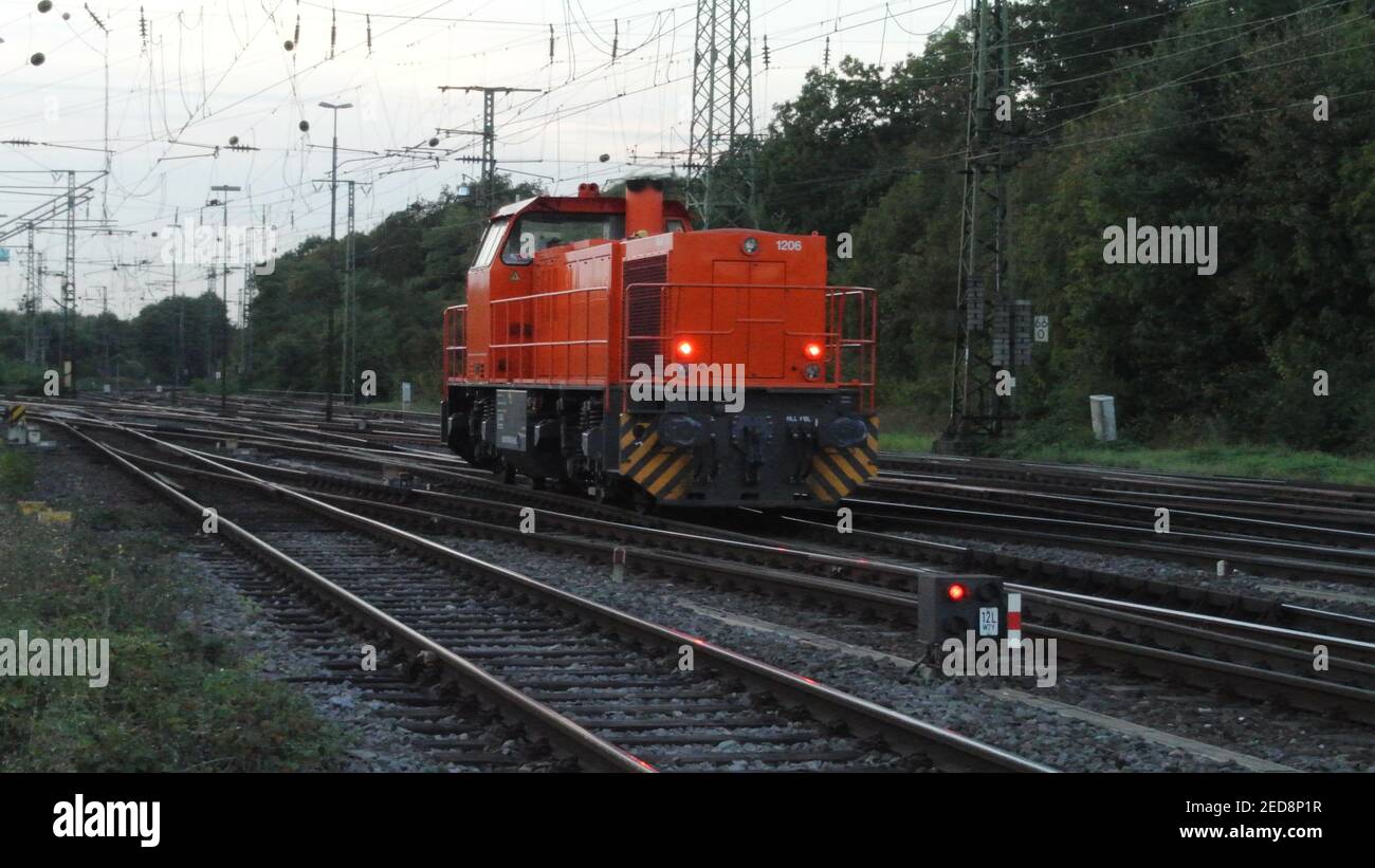 A MaK / Vossloh G1206 diesel hydraulic freight locomotive at Cologne ...