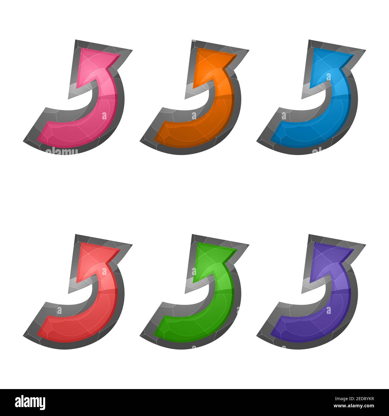 Gaming elements isolated on white background. Design for computer game ...