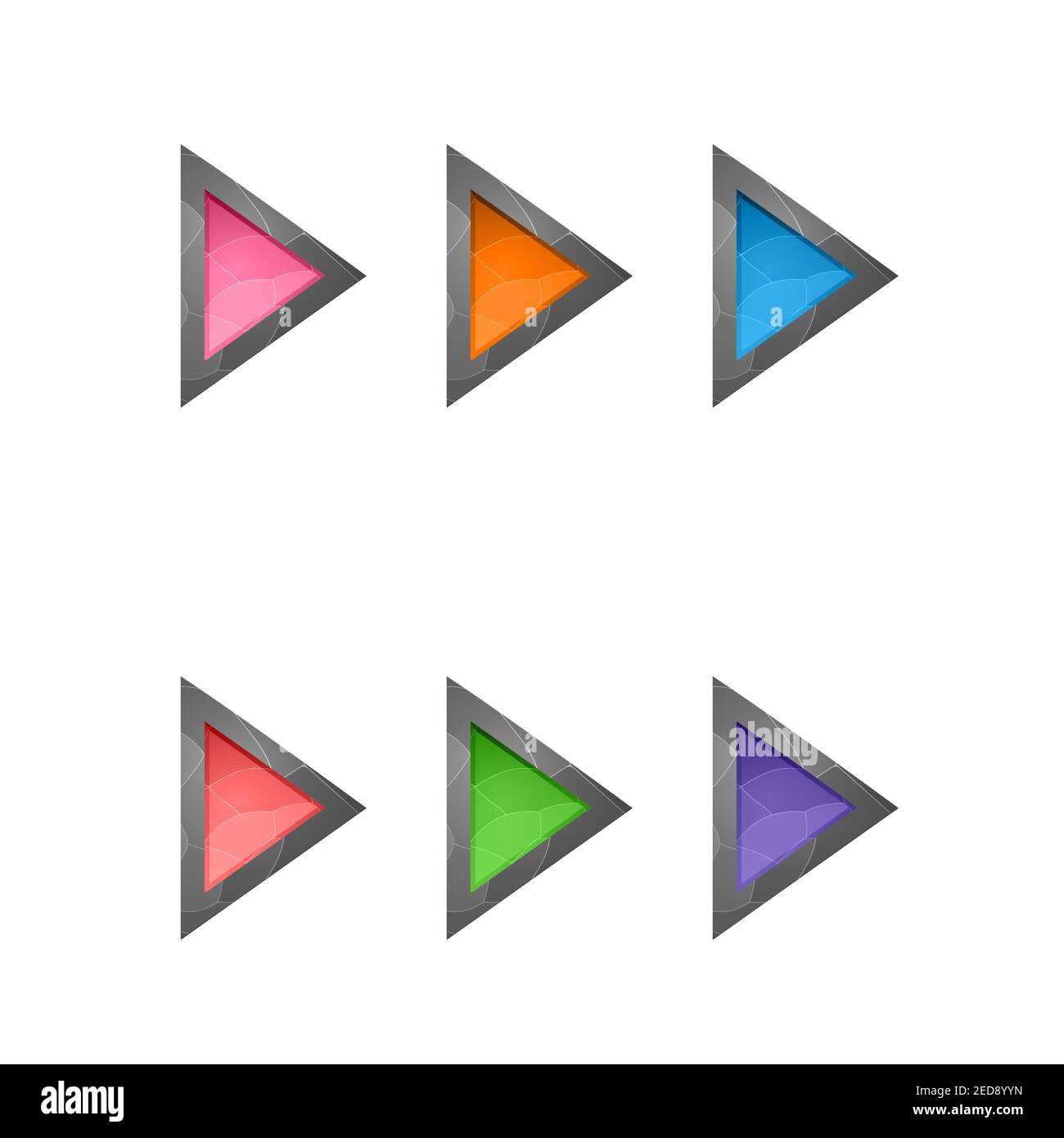 Gaming elements isolated on white background. Design for computer game ...