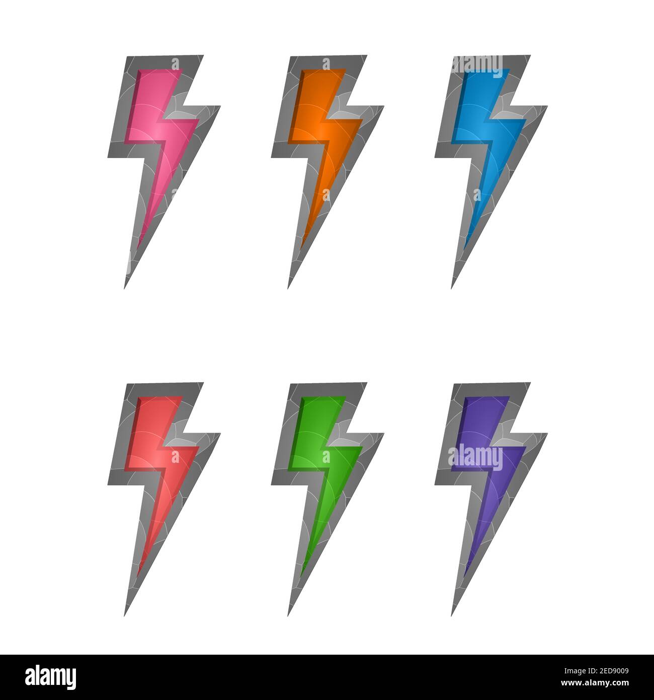 Gaming elements isolated on white background. Design for computer game ...