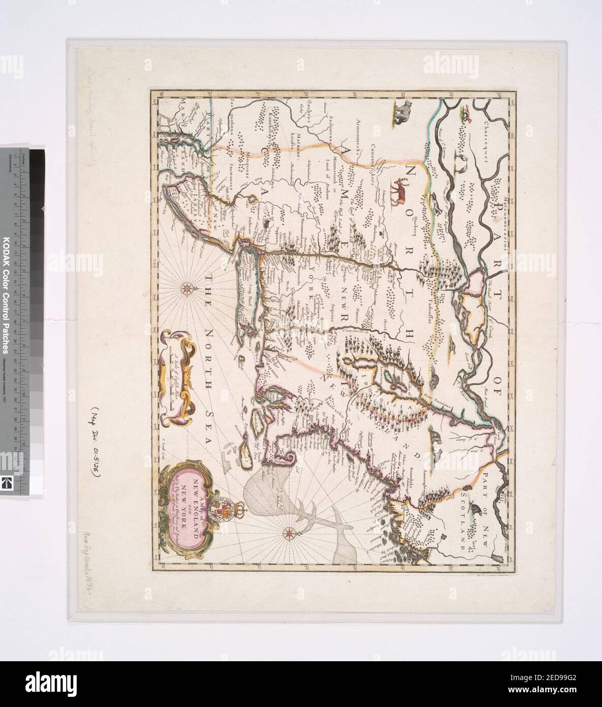 A map of New England and New York Stock Photo - Alamy