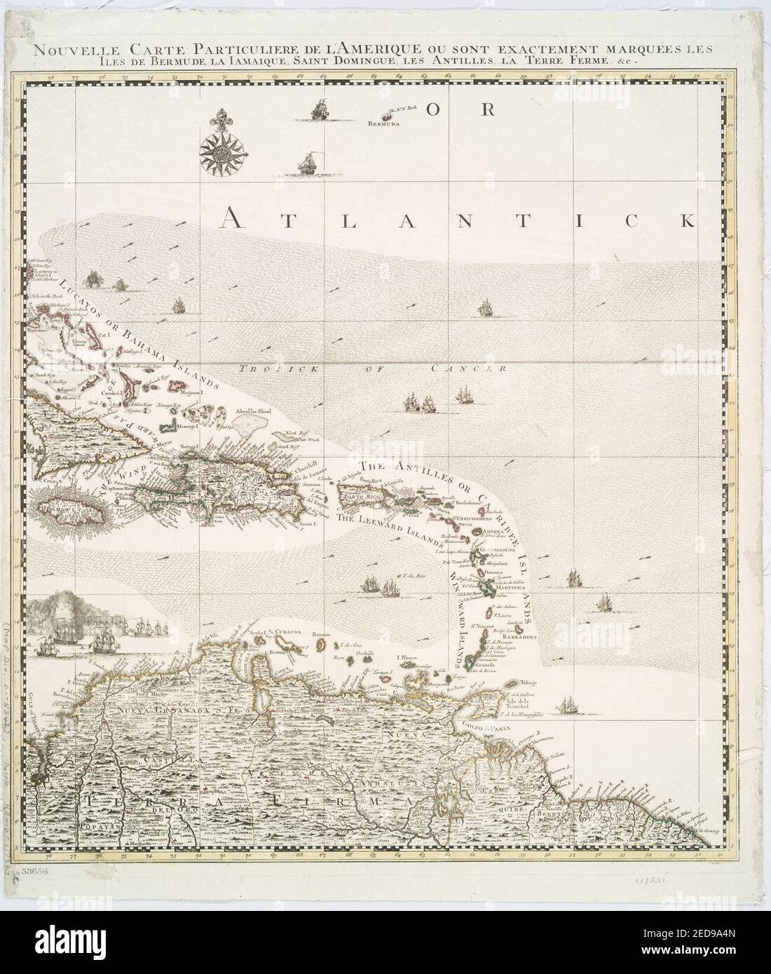 A map of the British empire in America with the French, Spanish and the