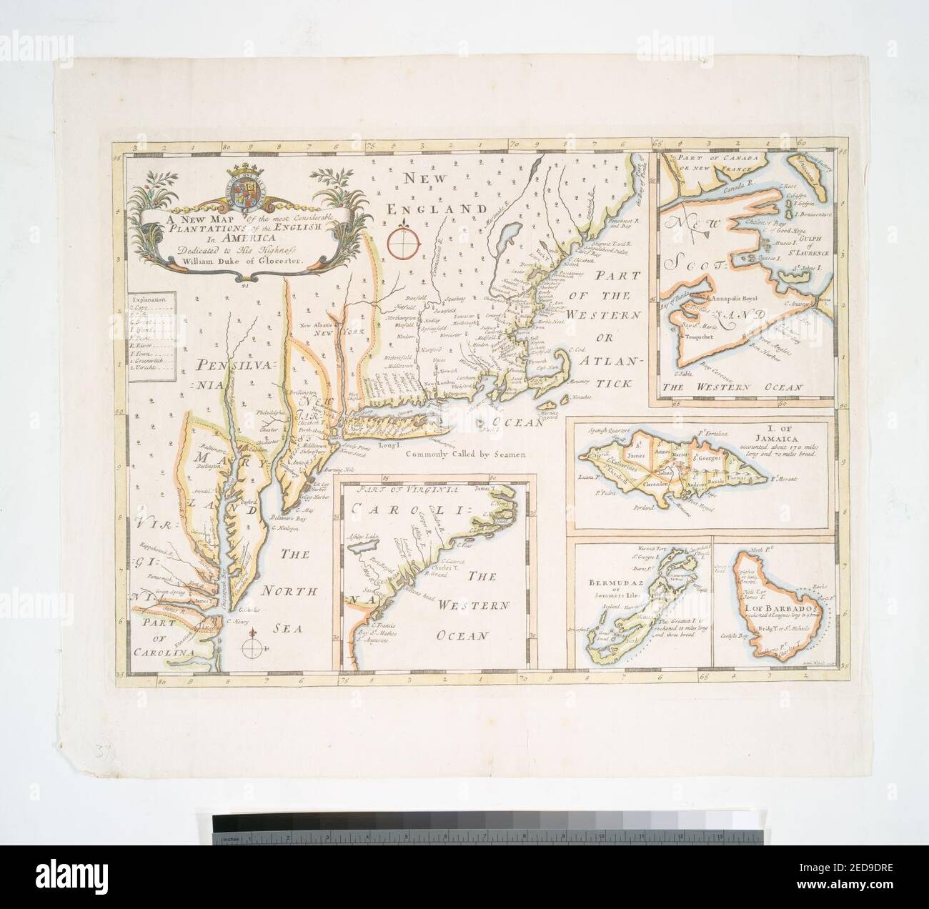 A new map of the most considerable plantations of the English in