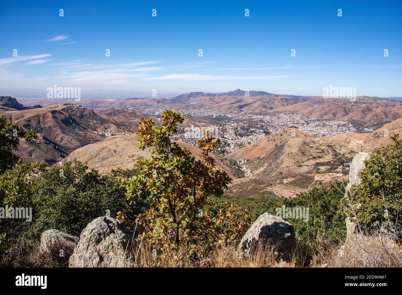 View over Guanajuato City, Guanajuato State, Mexico Stock Photo
