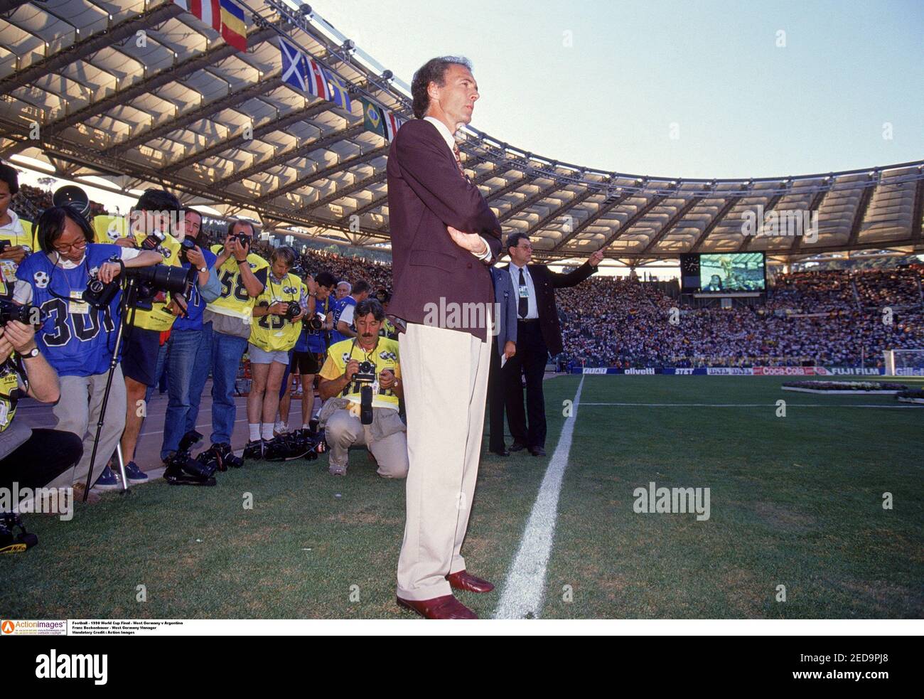 Football 1990 Fifa World Cup Final Argentina V West Germany Olympic Stadium Rome 8 7 90 Franz Beckenbauer West Germany Manager Mandatory Credit Action Images Stock Photo Alamy