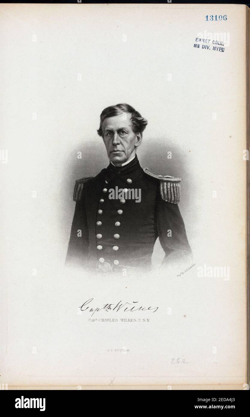 Capt. Charles Wilkes, U.S.N Stock Photo Alamy