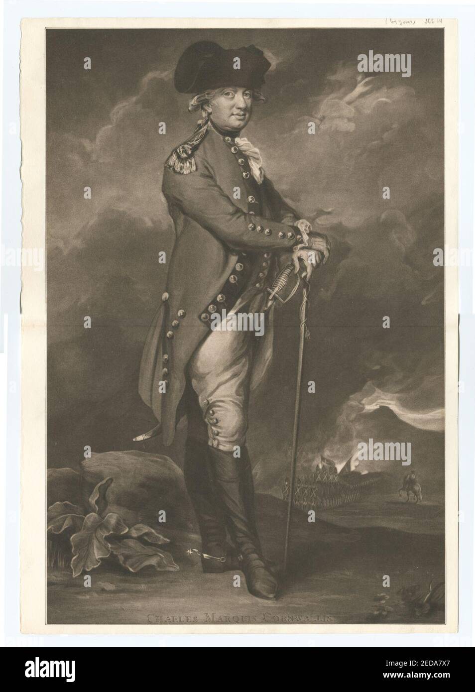Charles Marquis Cornwallis Stock Photo Alamy