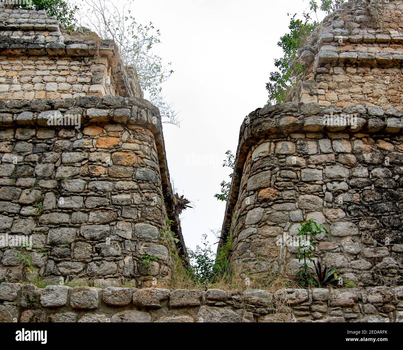 The Mayan ruins of Ekʼ Balam in Temozón, Yucatán, Mexico Stock Photo