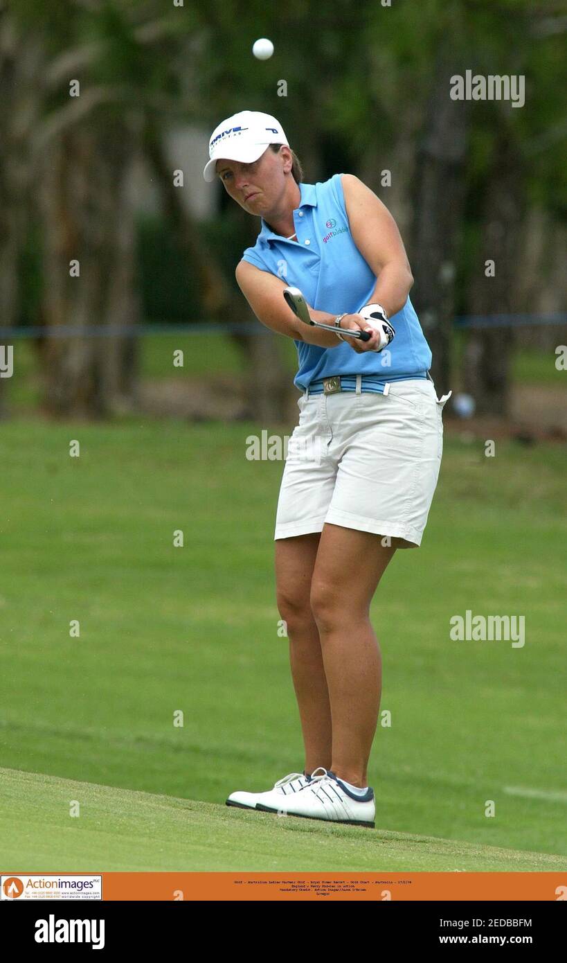 Golf - Australian Ladies Masters Golf - Royal Pines Resort - Gold Coast -  Australia - 27/2/04 England's Kerry Knowles in action Mandatory Credit:  Action Images/Jason O'Brien Livepic Stock Photo - Alamy