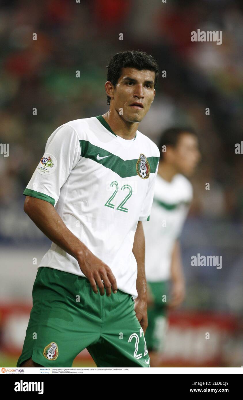 Football - Mexico v Portugal - 2006 FIFA World Cup Germany - Group D - FIFA World Cup Stadium - Gelsenkirchen  - 21/6/06  Mexico's Francisco Rodriguez  Mandatory Credit: Action Images / Jason Cairnduff Stock Photo