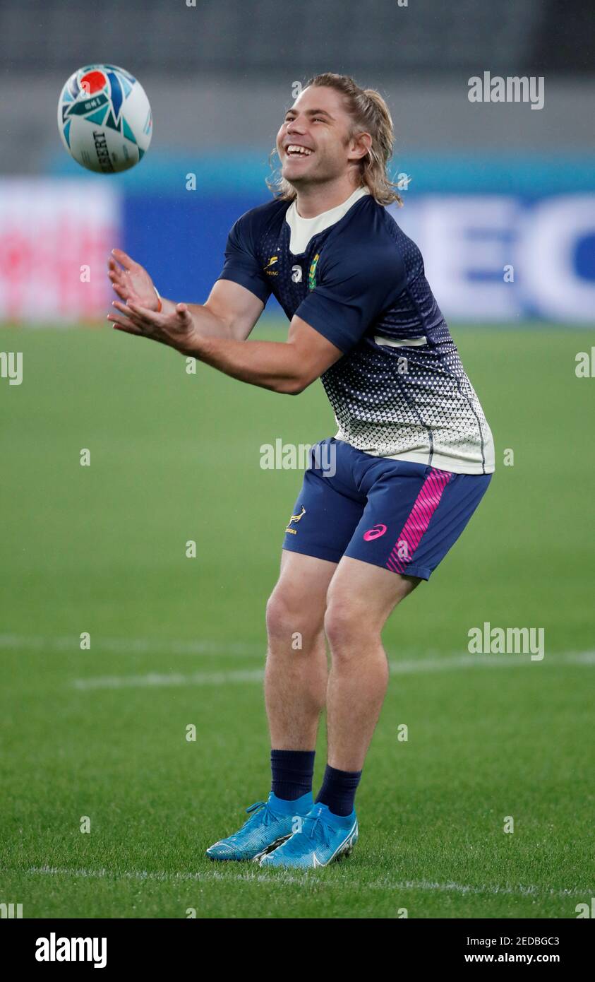 South Africa S Faf De Klerk During The Training Session At Arcs Urayasu Park Stock Photo Alamy