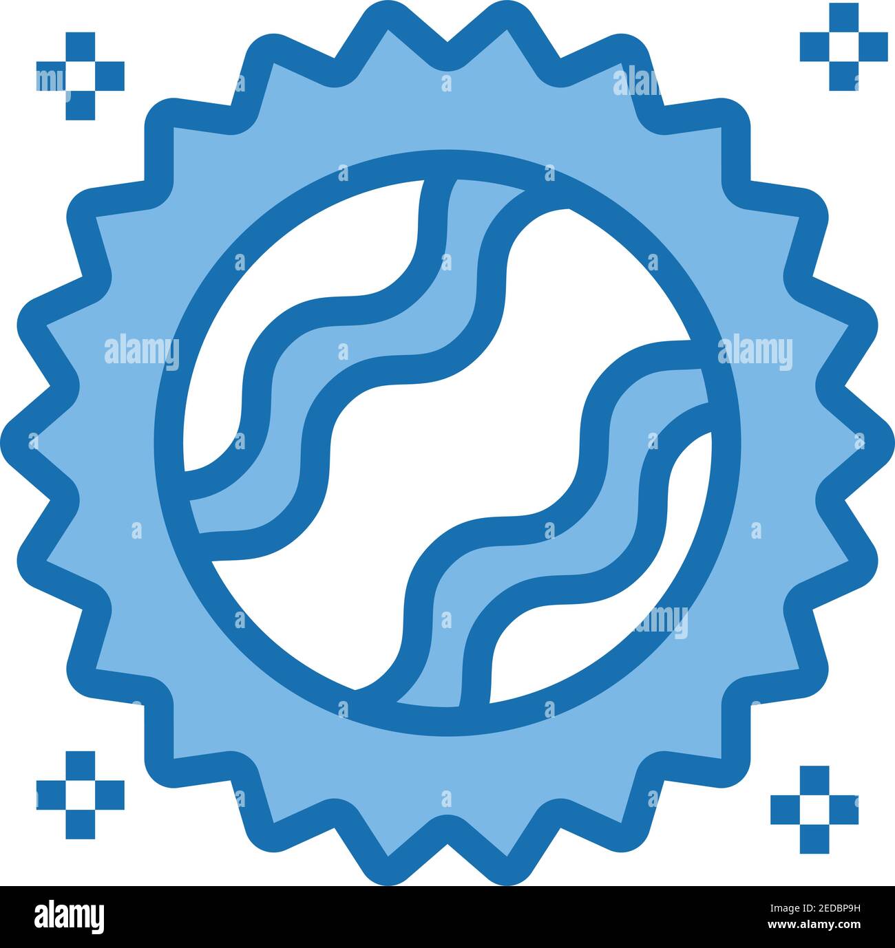 sun-hot-huge-distend-pervade Stock Vector