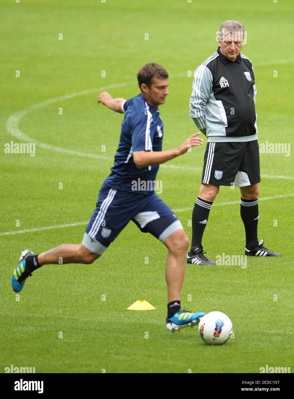 Football West Bromwich Albion Training West Bromwich Albion Training Ground 11 12 12 8 11 Roy Hodgson West Bromwich Albion Manager During Training Mandatory Credit Action Images Paul Burrows Stock Photo Alamy
