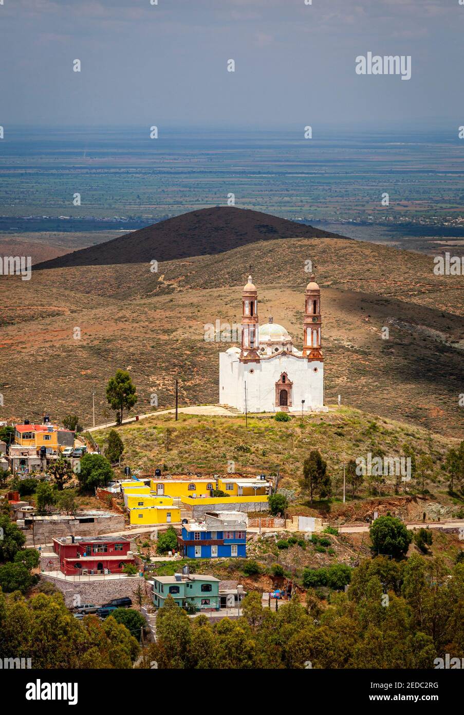 Colonial church of Vetagrande, Zacatecas, Mexico. Stock Photo