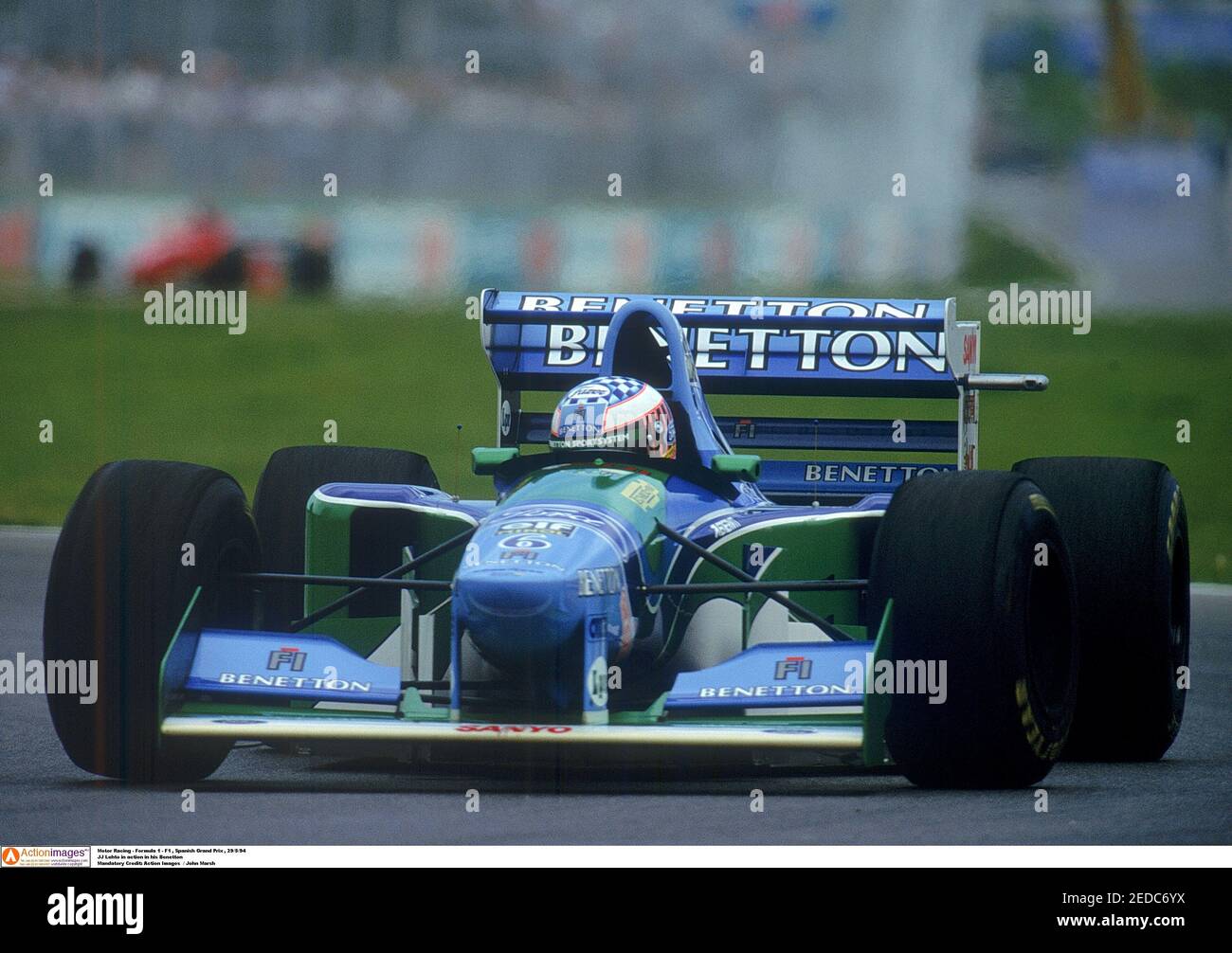 Motor Racing - Formula 1 - F1 , Spanish Grand Prix , 29/5/94 JJ Lehto in  action in his Benetton Mandatory Credit: Action Images / John Marsh Stock  Photo - Alamy