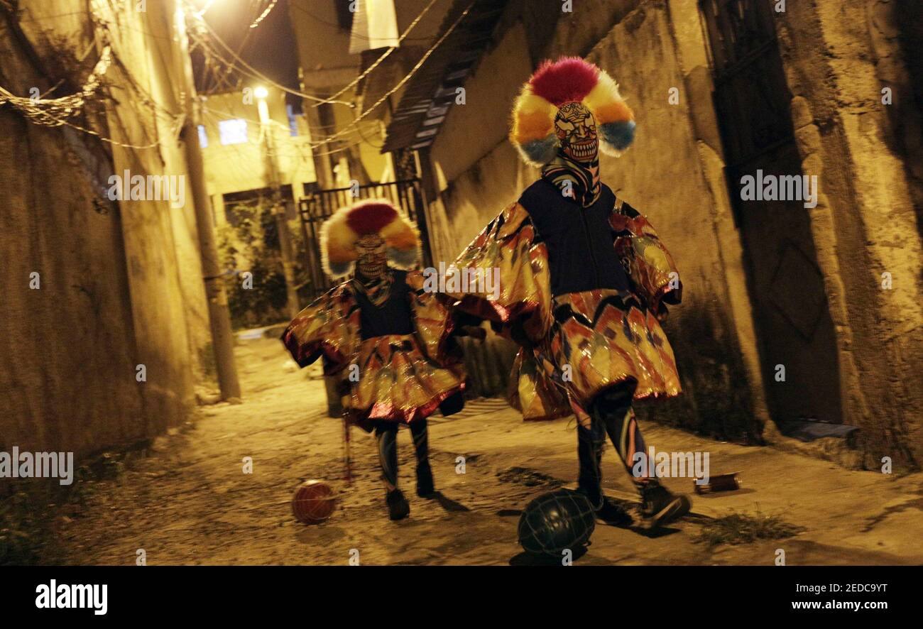 Bate Bola Slam The Ball Revelers Perform During The Traditional Carnival Festivity In The Suburb In Rio De Janeiro Brazil February 14 21 Despite Carnival Celebrations Being Cancelled Due To The Coronavirus Disease