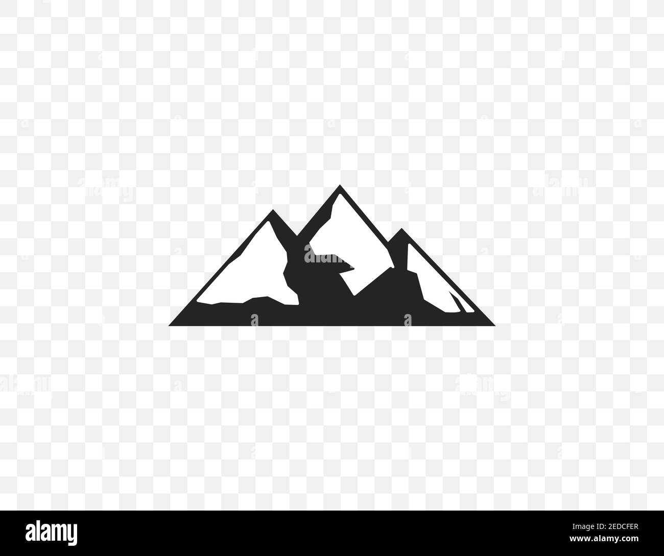 Vector illustration. Adventure hill mountain icon Stock Vector