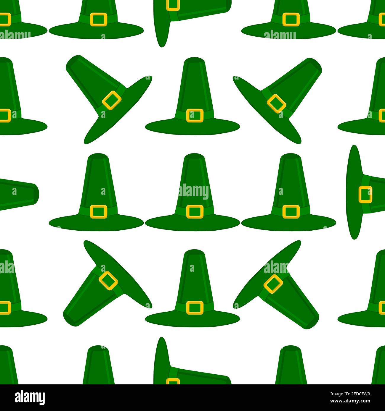 Illustration on theme Irish holiday St Patrick day, seamless headdress ...