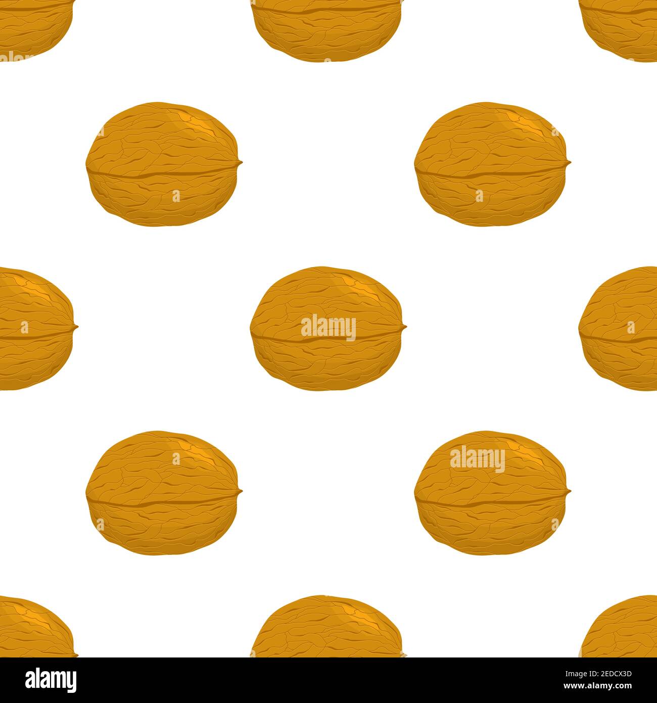 Walnut Pattern Repeat Illustration on theme big pattern identical types walnut, nut equal ...