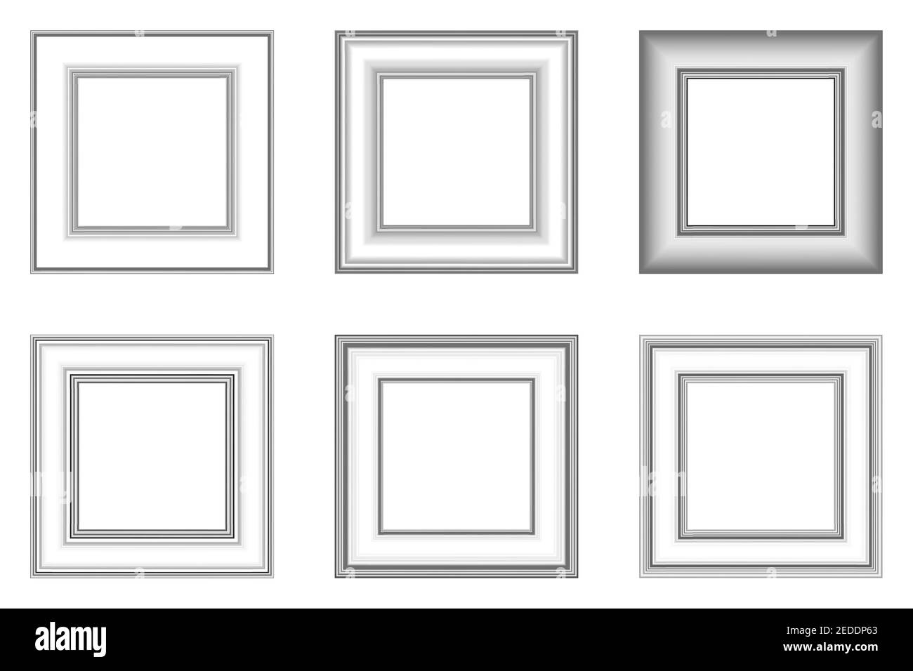 Big set of squared vintage white frame. Vintage cover. Place for text