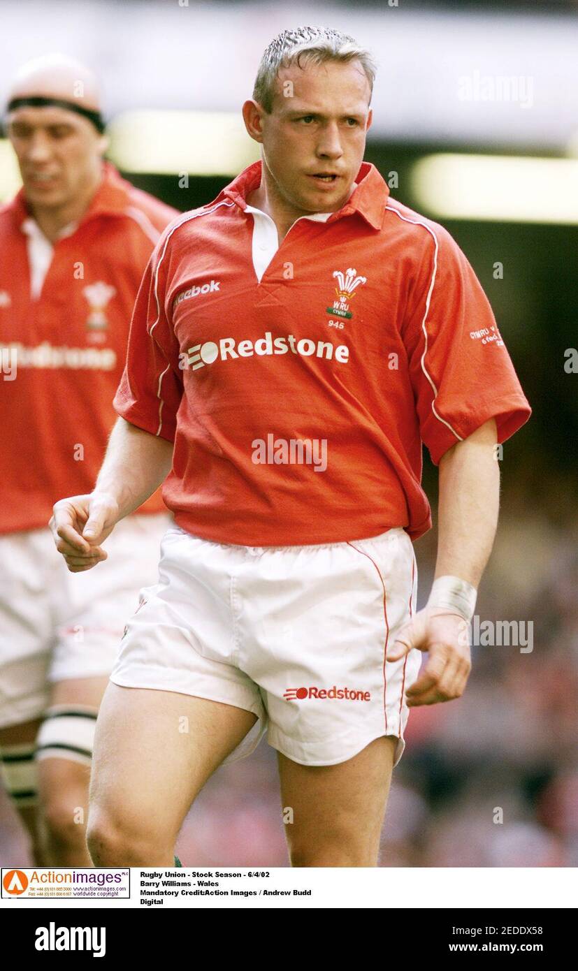 Rugby Union - Stock Season - 6/4/02  Barry Williams - Wales  Mandatory Credit:Action Images / Andrew Budd  Digital Stock Photo