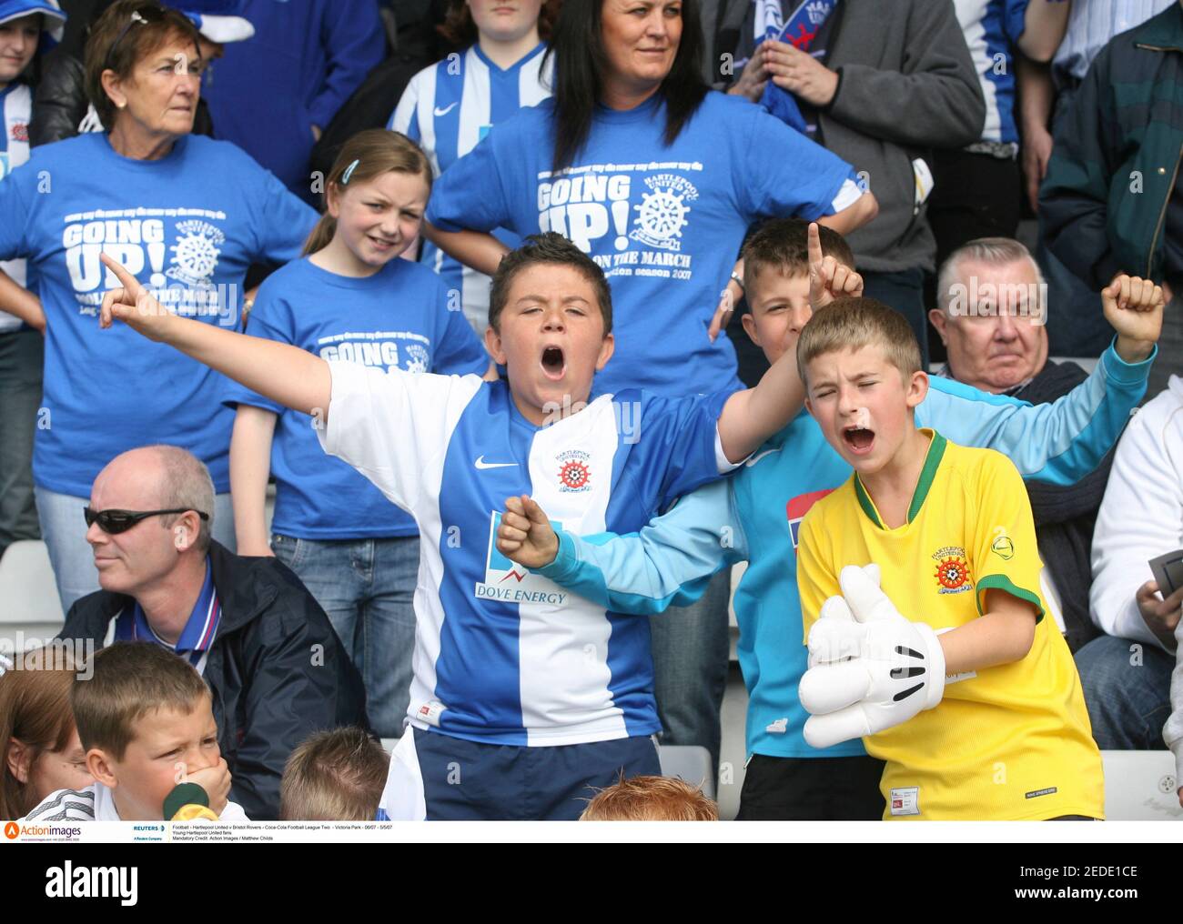 Young Hartlepool United Fans High Resolution Stock Photography And Images Alamy