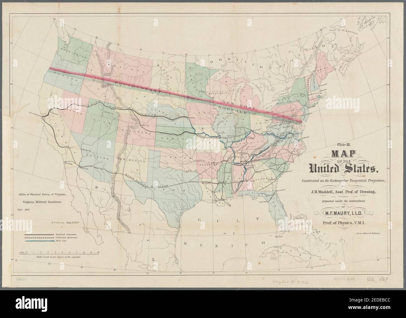 Map of the United States Stock Photo Alamy