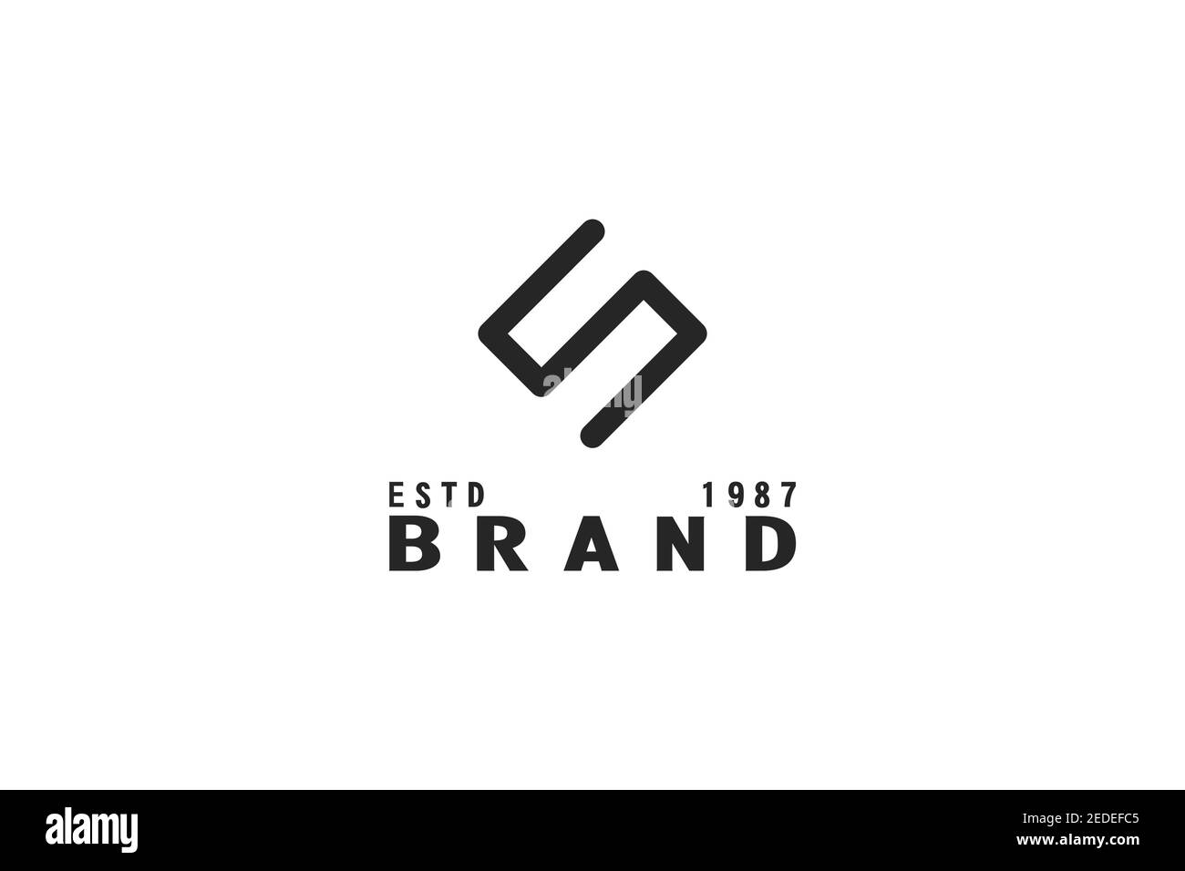 Letter S logo, simple and minimalist design concept, premium brand identity. Stock Vector