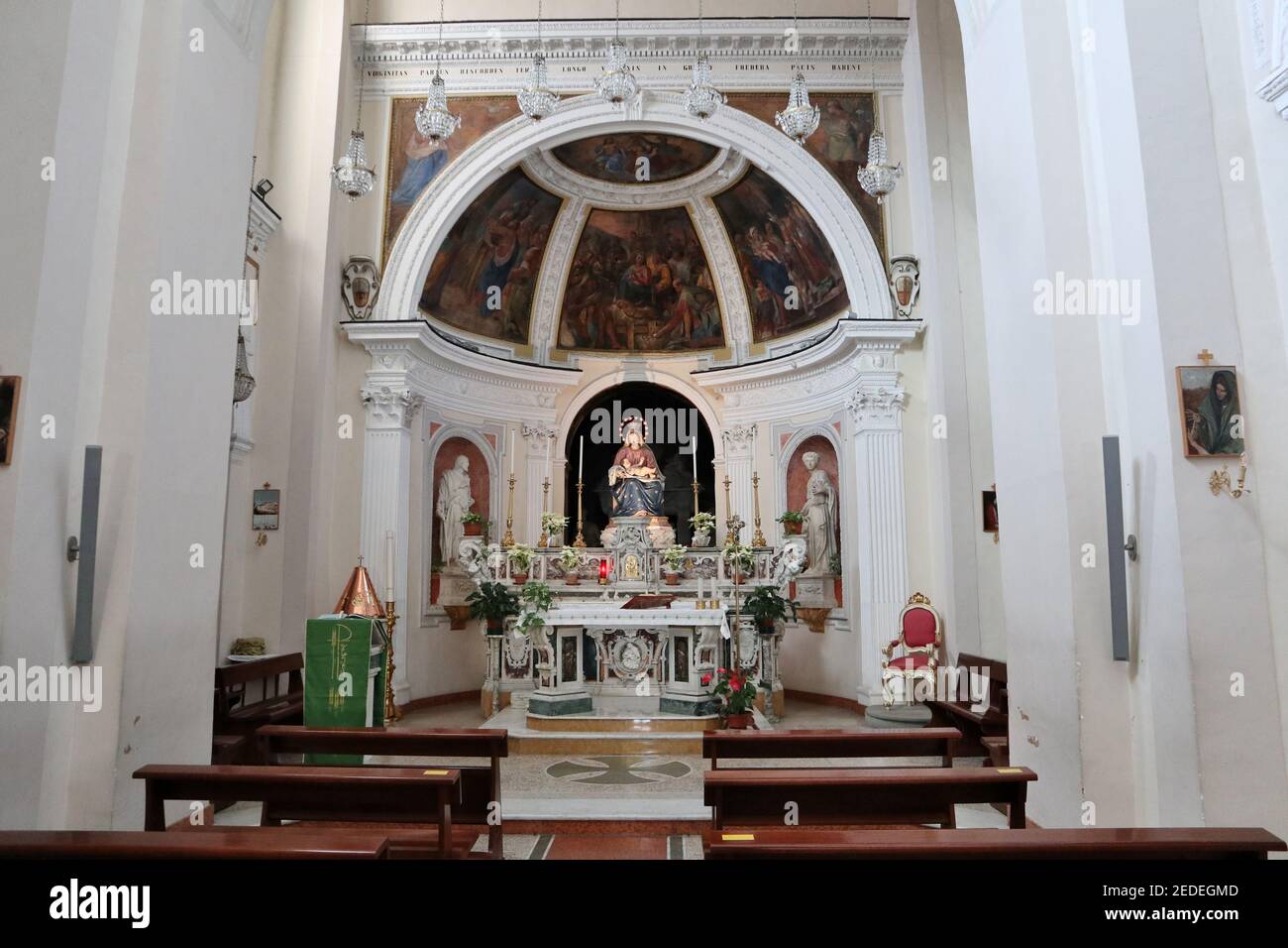 Napoli - Altare della Chiesa Santa Maria del Parto Stock Photo